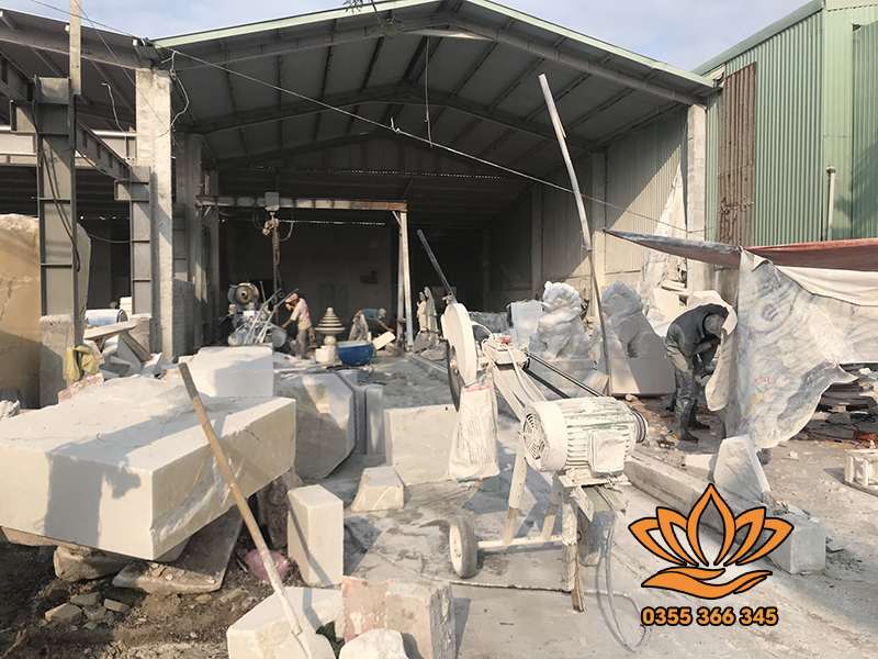 hình ảnh thực tế xưởng đá mỹ nghệ hinh anh xuong da