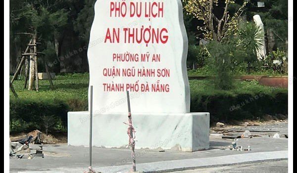 Bảng Hiệu Bằng Đá Trắng Cho Phố An Thượng