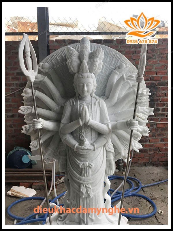 Mẫu Tượng Phật Bà Quan Âm Nghìn Mắt Nghìn Tay Đá Mỹ Nghệ