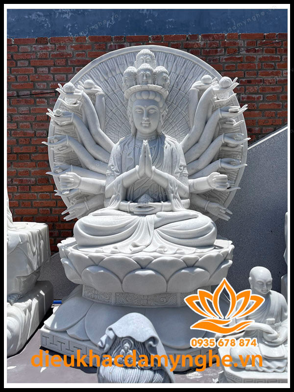 Tượng Phật Thiên Thủ Thiên Nhãn Bằng Đá Đẹp