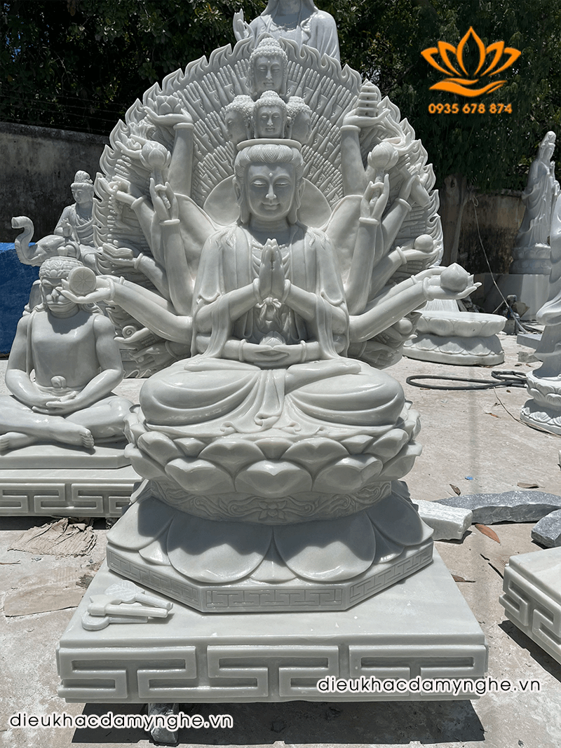 Tượng Phật Thiên Thủ Thiên Nhãn Bằng Đá Cao Cấp