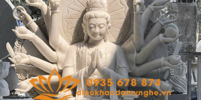 tuong phat ba quan am nghin mat nghin tau bang da trang cao cap
