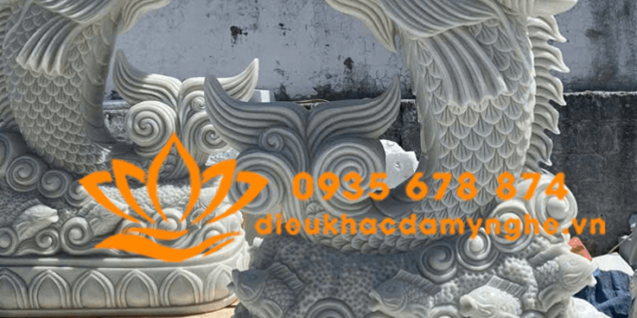 tuong ca chep hoa rong phun nuoc de nhat da nang