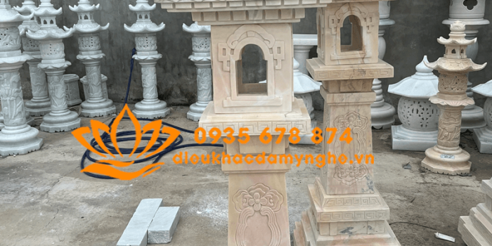 dieu khac cap den da san vuon bang da my nghe non nuoc