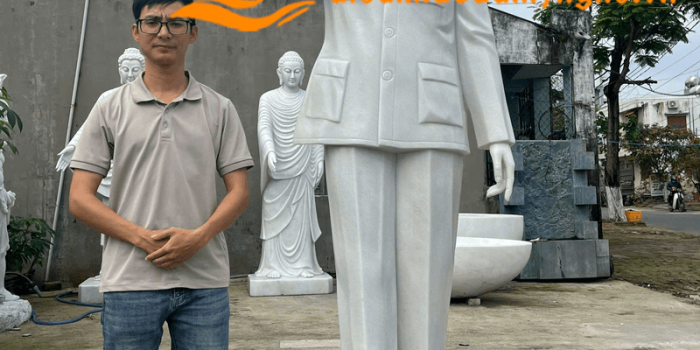 mau tuong chan dung ho chi minh bang da dep ngu hanh son