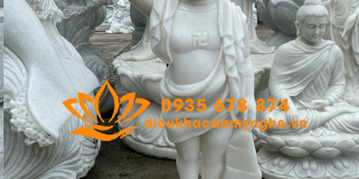 tuong phat dan sanh bang da cao 80cm