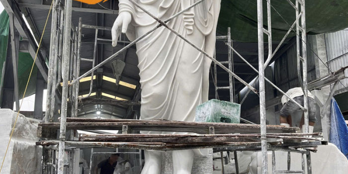 dieu khac tuong phat thich ca bang da trang cao 5 met
