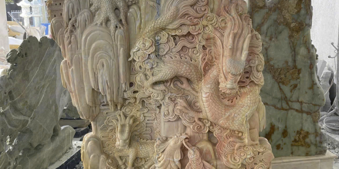 tranh phu dieu cham long lan quy pjung bang da cam thach vang