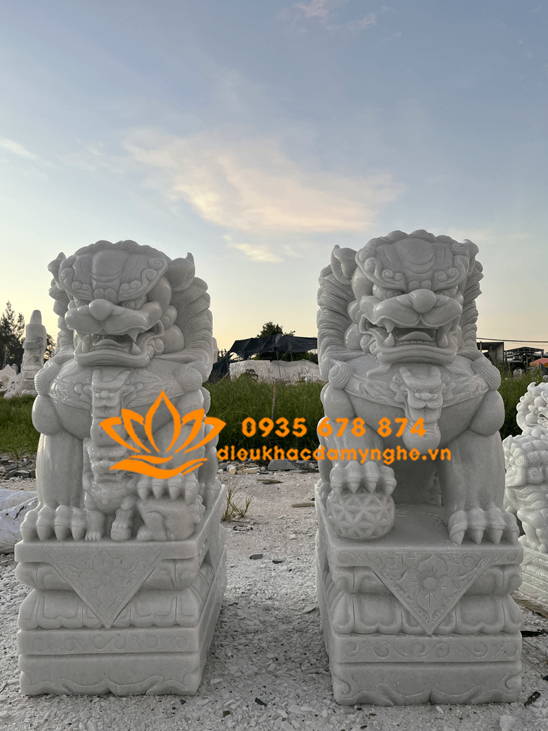 Chế Tác Tượng Kỳ Lân Bằng Đá Nguyên Khối Cao 2 Mét