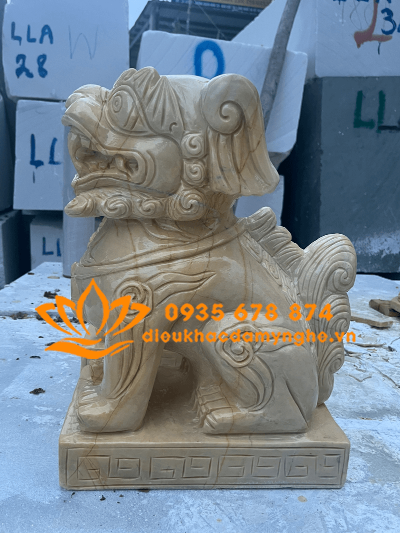 Điêu Khắc Cặp Nghê Đá Tự Nhiên Tinh Xảo Giá Rẻ Nhất