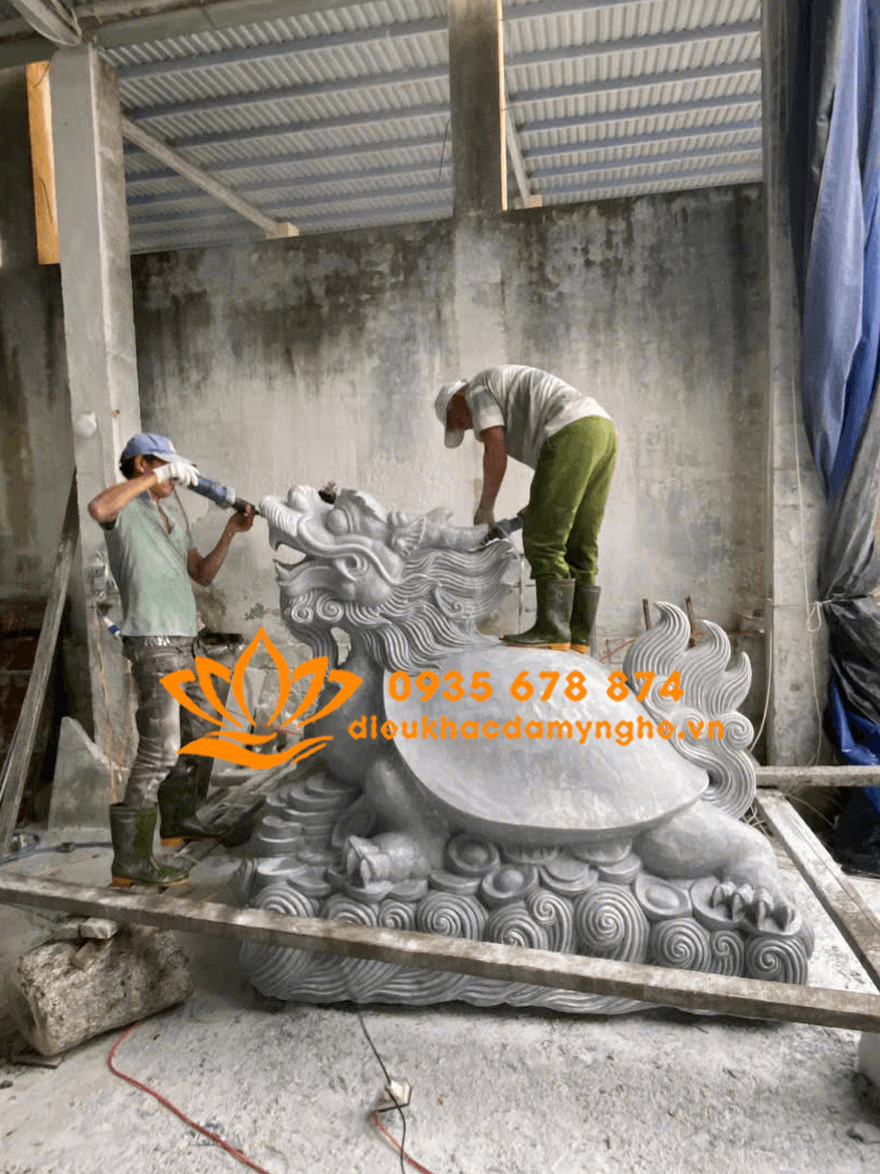 Tượng Long Quy Bằng Đá Mỹ Nghệ Non Nước