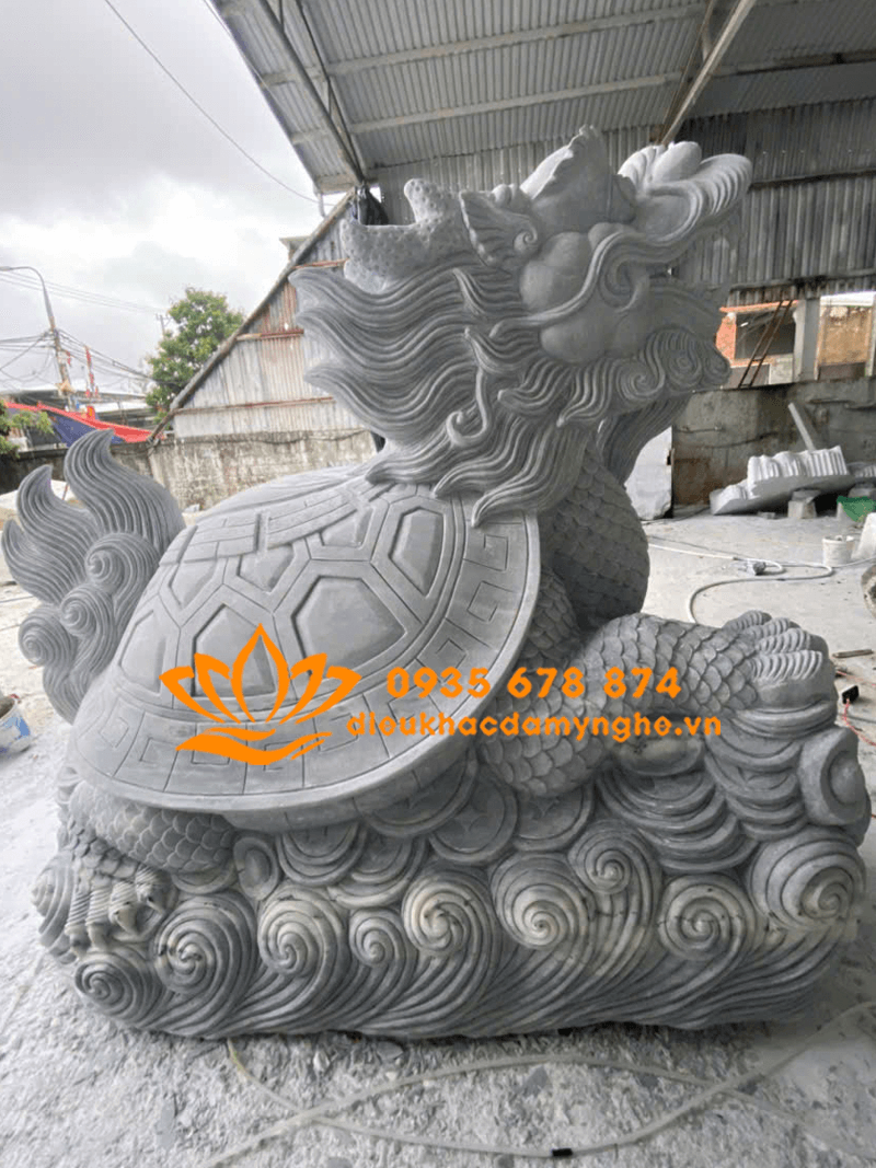 Tượng Long Quy Bằng Đá Mỹ Nghệ Non Nước