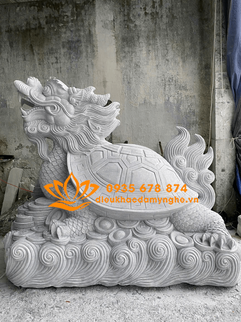 Tượng Long Quy Bằng Đá Mỹ Nghệ Non Nước