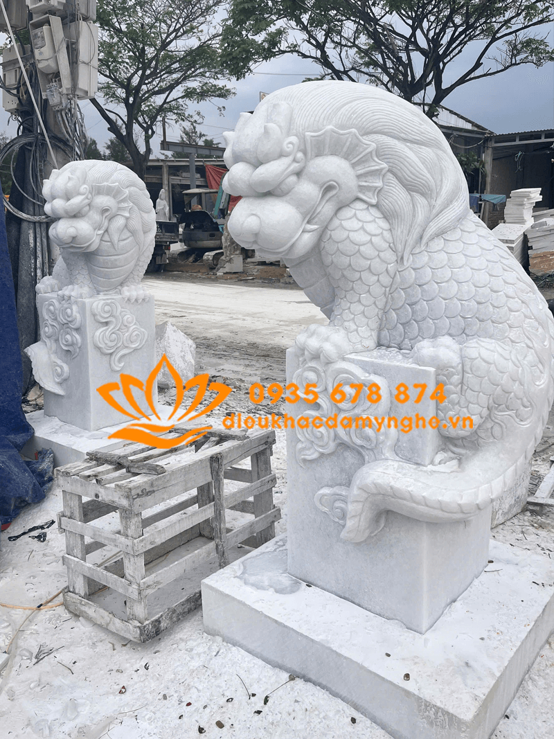 Cơ Sở Chuyên Chế Tác Tượng Thần Thú Bằng Đá Trắng Tại Đà Nẵng