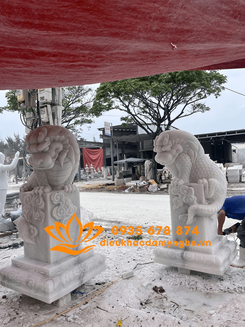 Cơ Sở Chuyên Chế Tác Tượng Thần Thú Bằng Đá Trắng Tại Đà Nẵng
