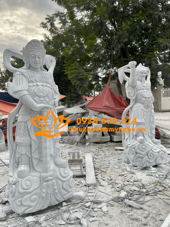 mau tuong tieu dien ho phap bang da phong thuy gia tot