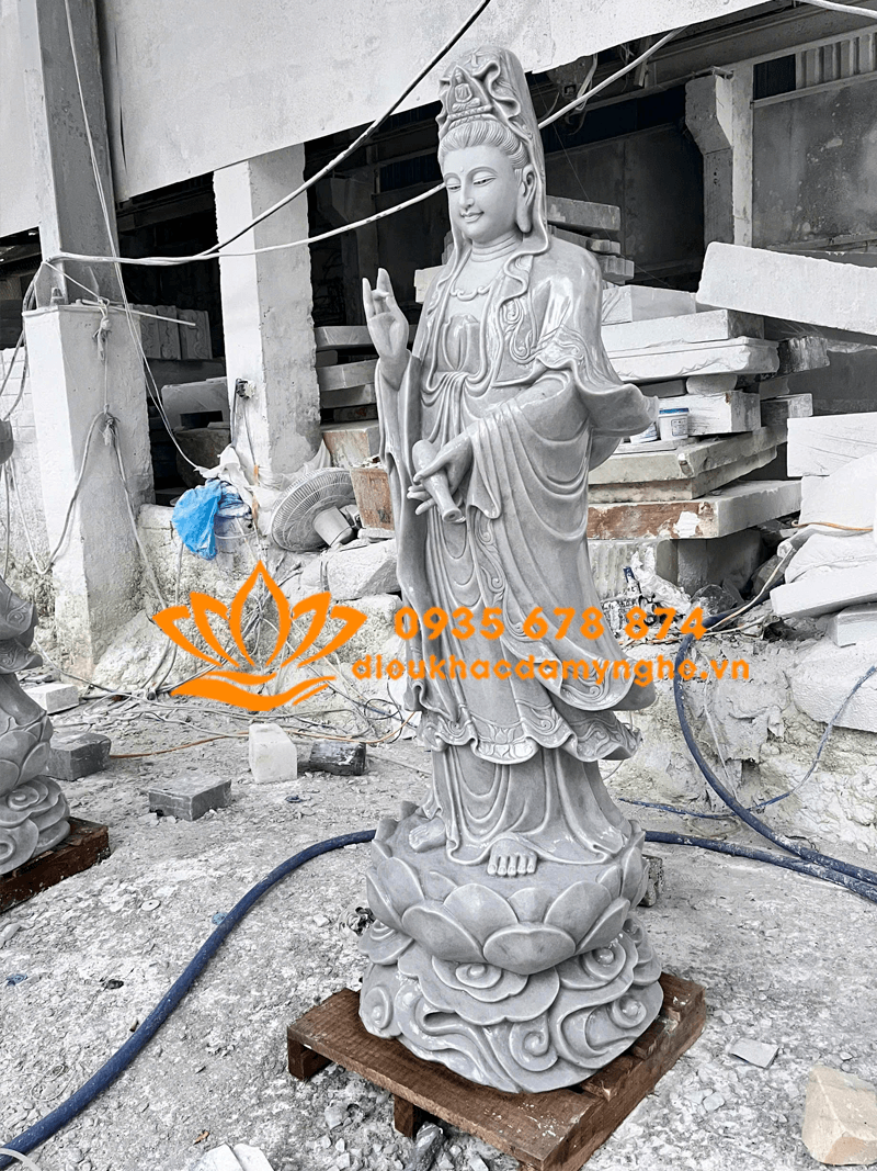 Địa Chỉ Uy Tín Bán Tượng Quan Âm Bằng Đá Cẩm Thạch Đẹp
