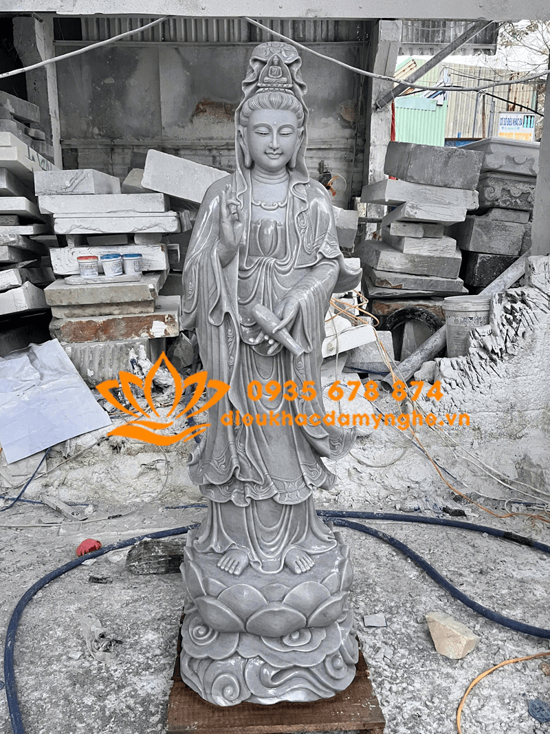 Địa Chỉ Uy Tín Bán Tượng Quan Âm Bằng Đá Cẩm Thạch Đẹp