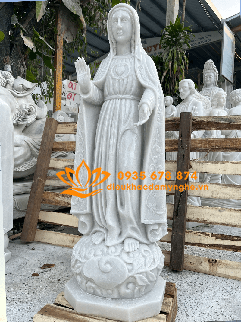 Mua Tượng Đức Mẹ Fatima Bằng Đá Trắng Đẹp Nhất Tại Huế