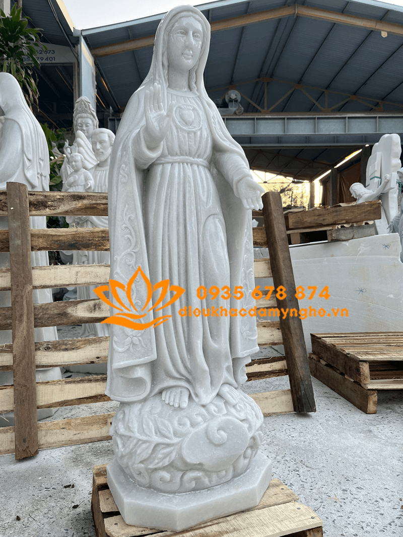 Mua Tượng Đức Mẹ Fatima Bằng Đá Trắng Đẹp Nhất Tại Huế