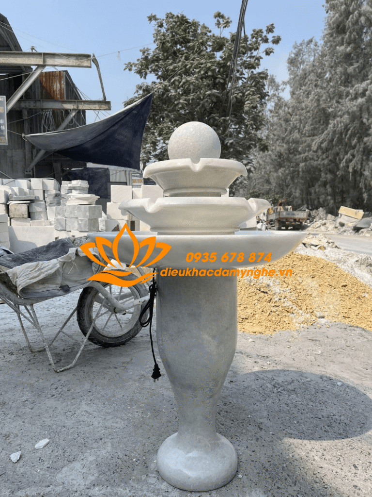 dai phun nuoc phng thuy mini trang tri nha o