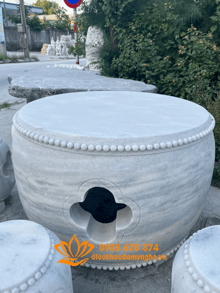 bo ban ghe da cam thach trang