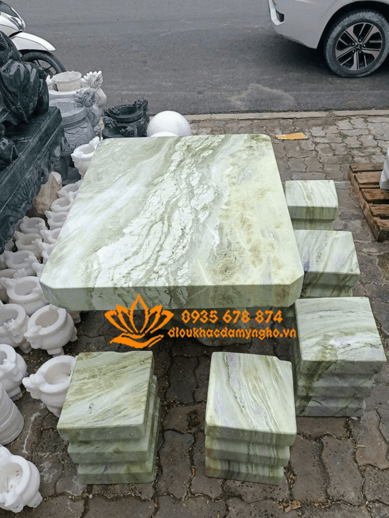 bo ban ghe da xanh luc nhat