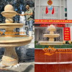 dai phun nuoc duoc thi cong cho co quan so nganh