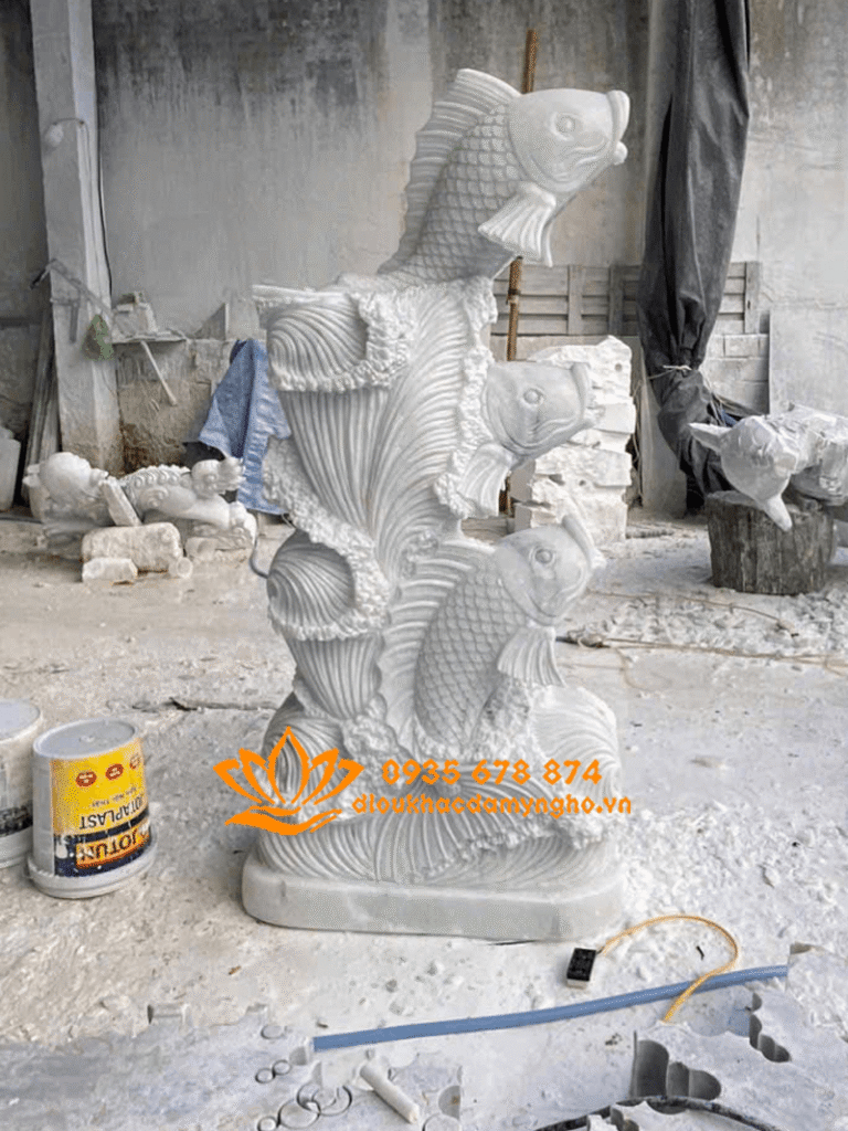 dia chi uy tin ban tuong ca chep phong thuy dieu khac tuong ca chep da