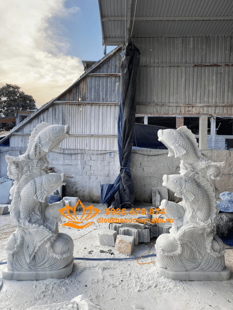 mau tuong ca chep bang da dep