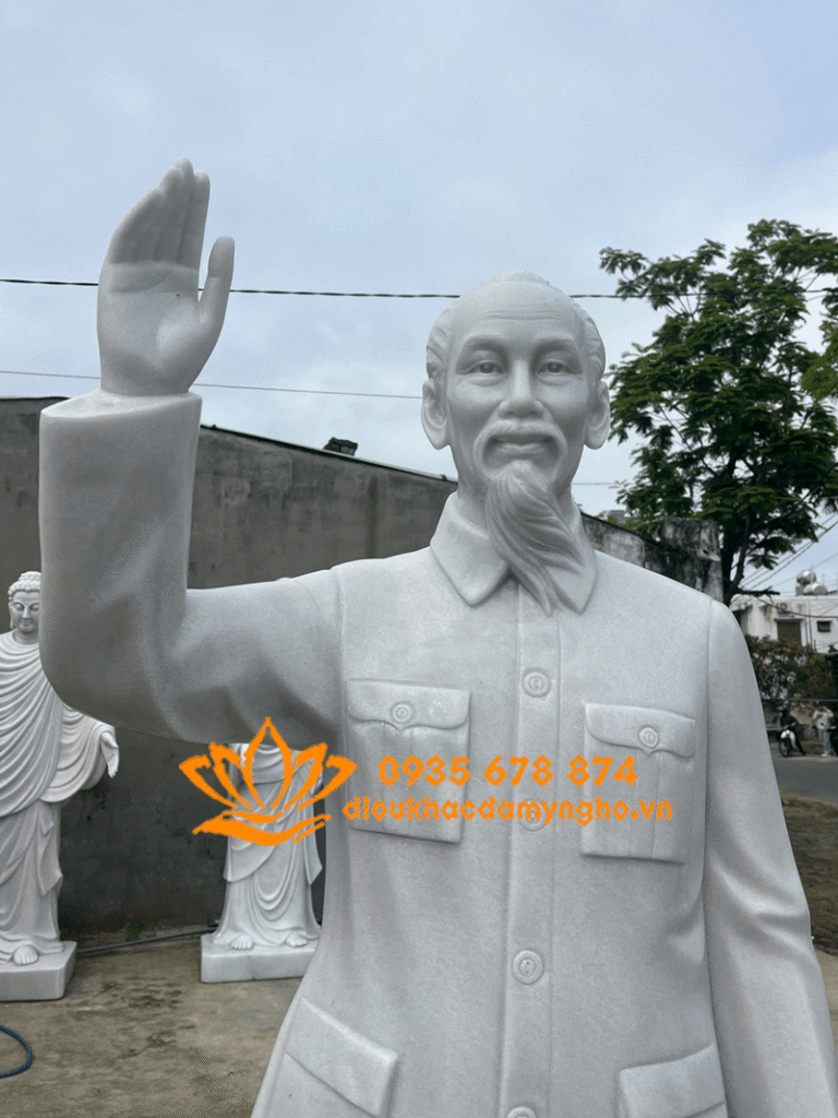 dieu khac tuong bac ho bang da non nuoc tuong bac ho bang da nguyen khoi