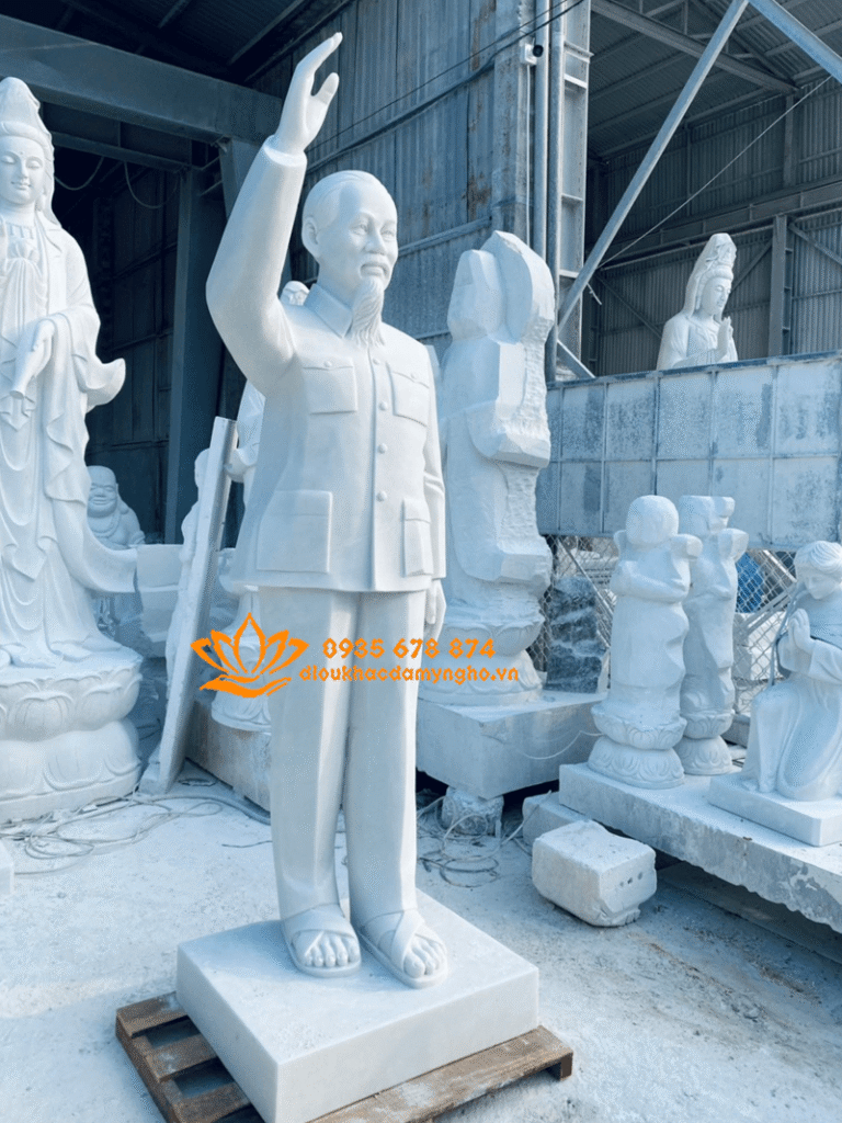 che tac tuong chan dung bac ho bang da nguyen khoi tuong bac ho bang da dep nhat