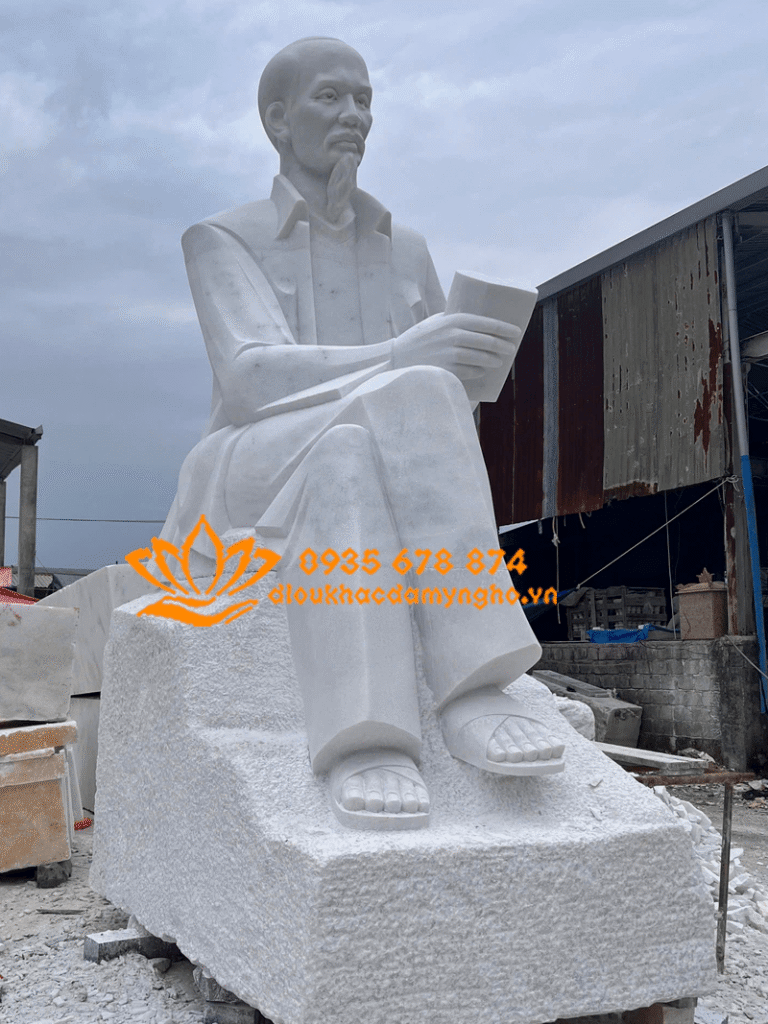 tuong bac ho bang da cam thach nguyen khoi tuong bac ho trang tri quang truong