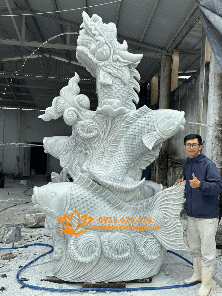 mau tuongj cá chep hoa rong phung nuoc