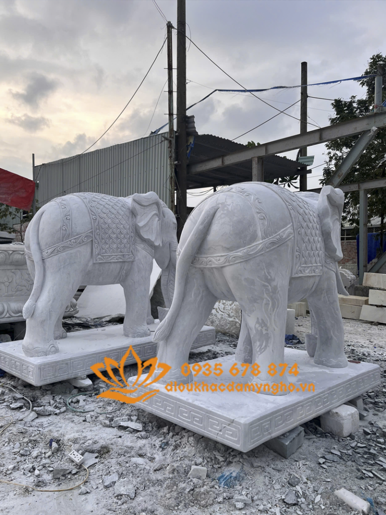 tuong voi phong thuy nha o dep tuong voi size lon bang da dep