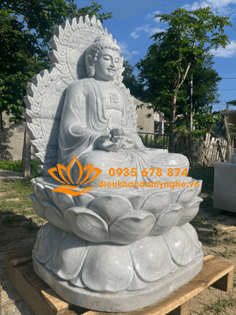 tuong phat a di da bang da xam min