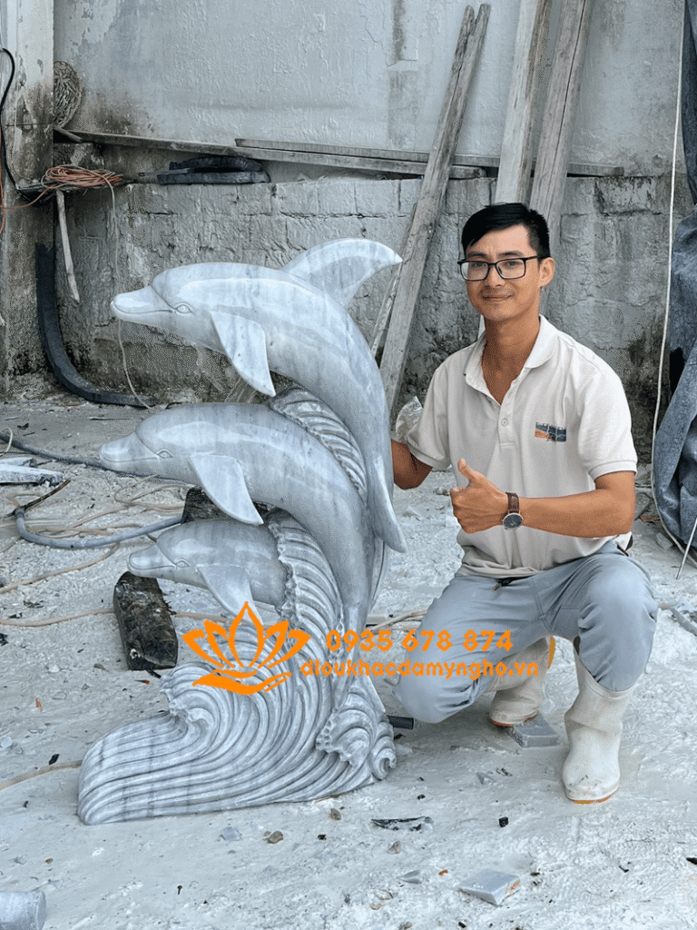 tuong ca heo bang da phong thuy