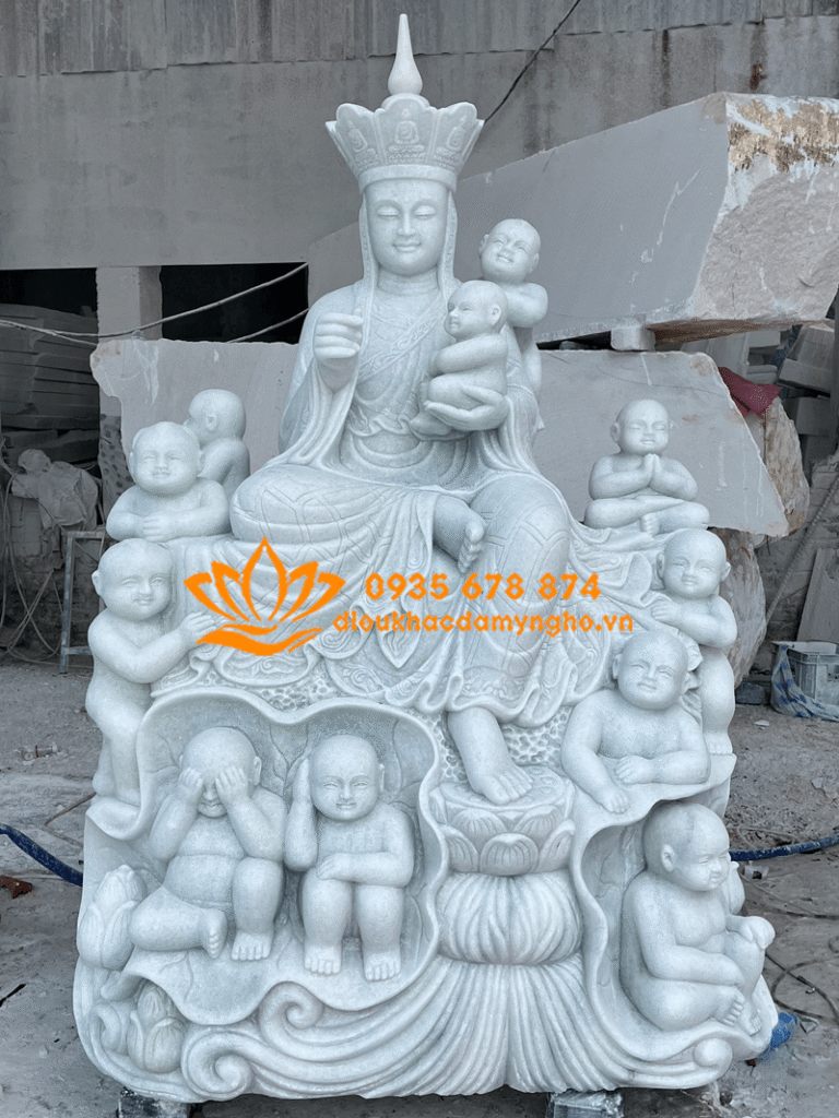 tuong dia tang do thai nhi bang da trang dep