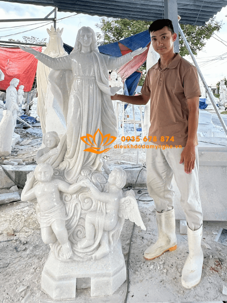 tuong duc me ve troi bang da dep