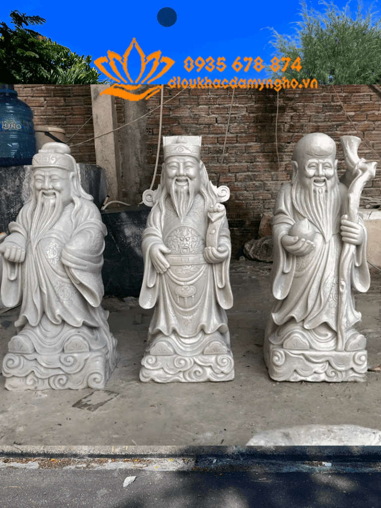 bo tuong phuc loc tho size nho de san vuon