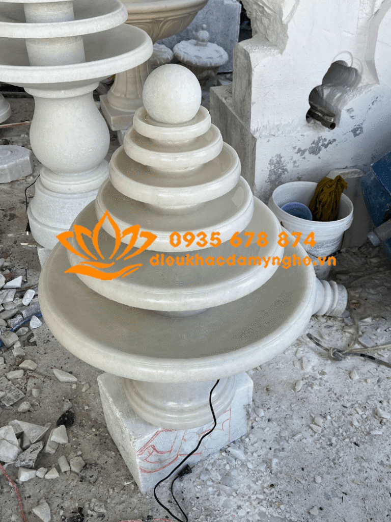 dai phun nuoc bang da dep