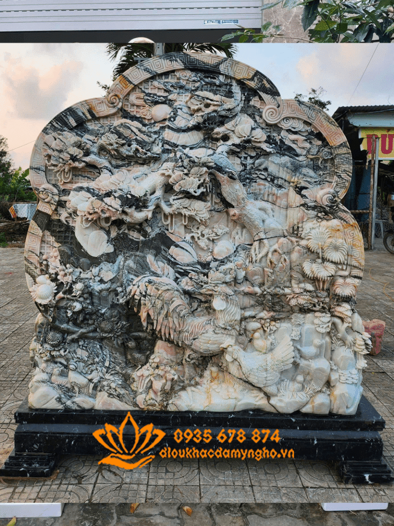 tranh phu dieu bang da tuyet son