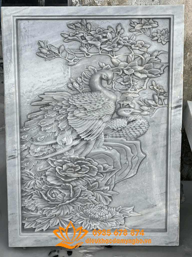 tranh phu dieu chim cong