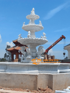 thi cong dai phun nuoc cong trinh