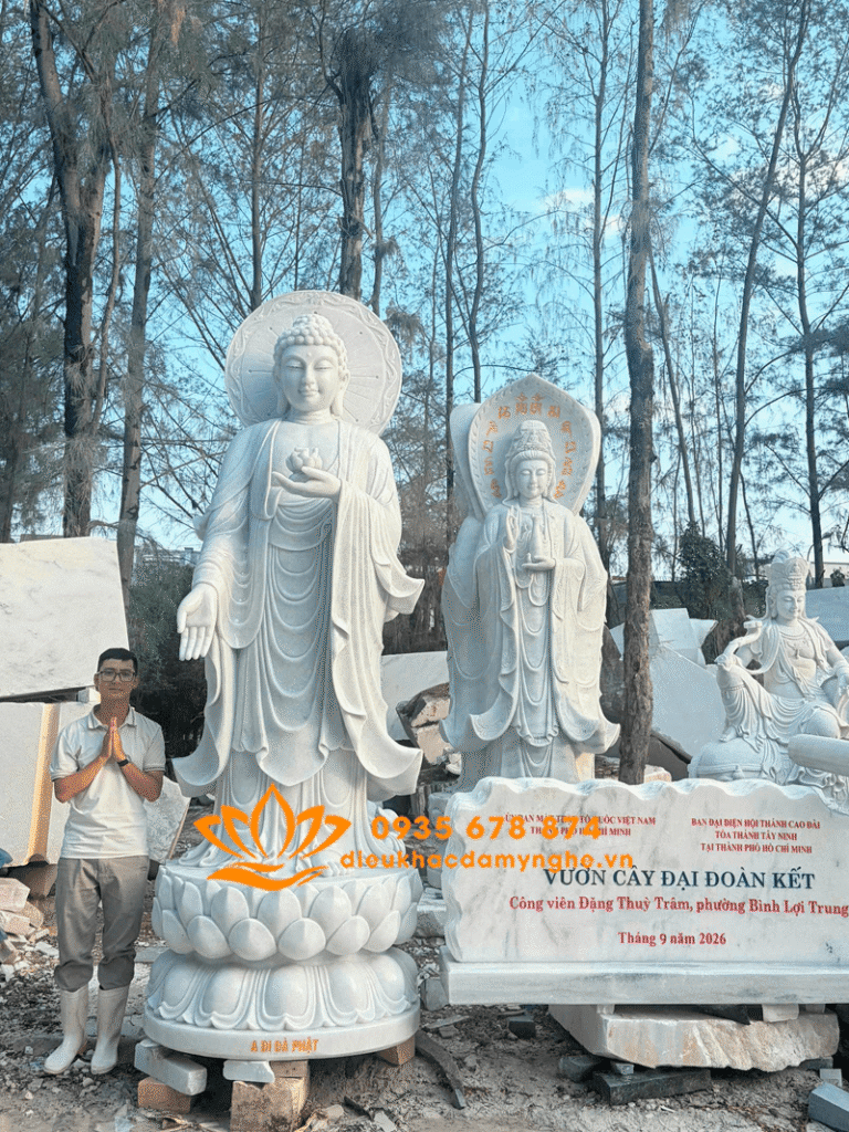 tuong a di da tiep dan bang da trang dep